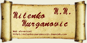 Milenko Murganović vizit kartica